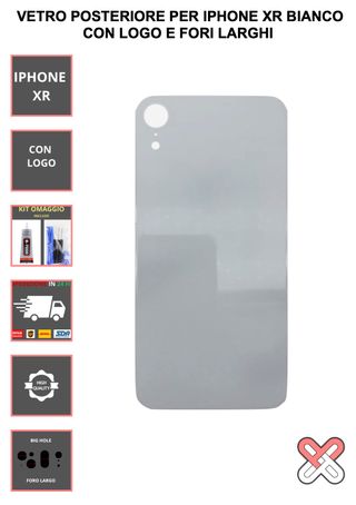 VETRO POSTERIORE PER IPHONE XR