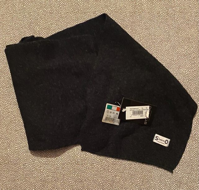 Sciarpa lana unisex antracite Nuova