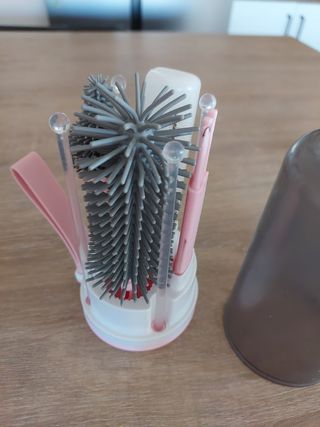 Limpia biberones portátil