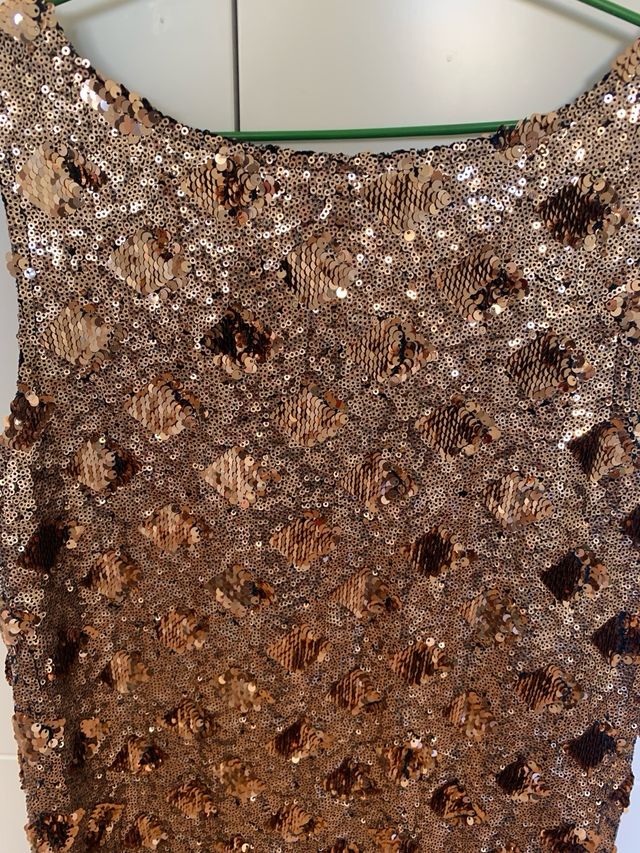 vestido lentejuelas zara