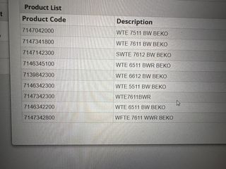 Puerta lavadora Beko