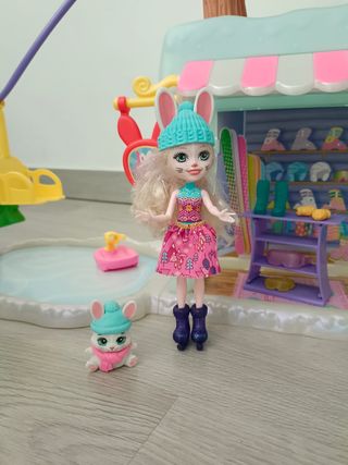 Casa nieve Echantimals + muñeca