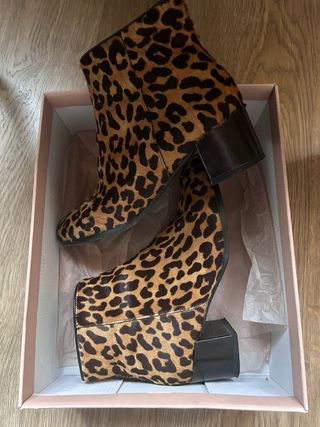 Botines animal print leopardo