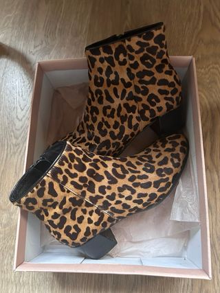 Botines animal print leopardo