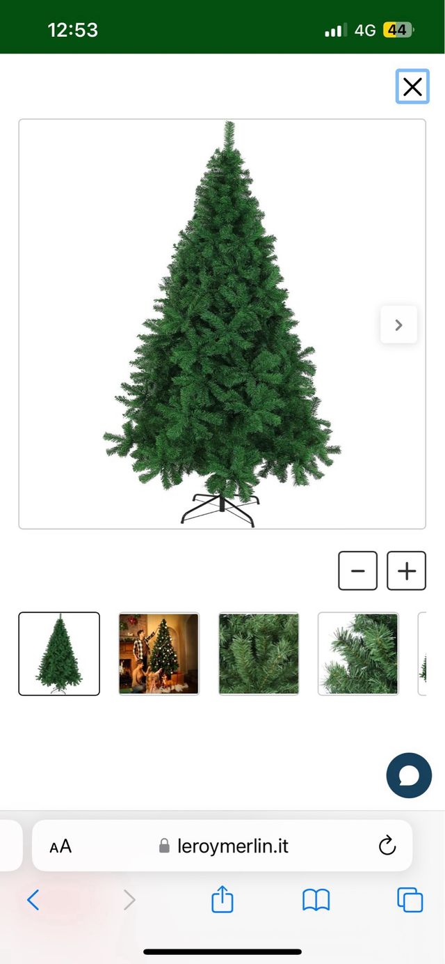 Albero di natale 1,80 , foto del sito perché nuovo