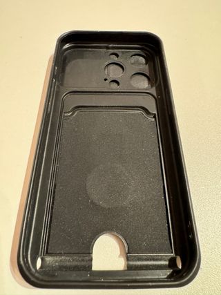 Funda iPhone 15 Pro con tarjetero y anillo