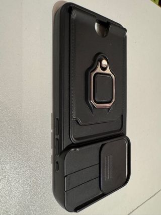Funda iPhone 15 Pro con tarjetero y anillo