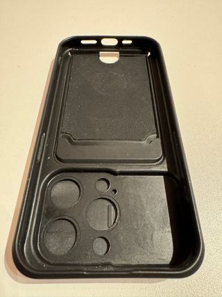 Funda iPhone 15 Pro con tarjetero y anillo