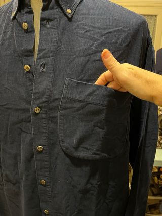 Camicia vintage in velluto