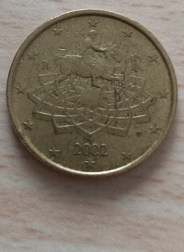50centesimi di euro marco Aurelio 2002