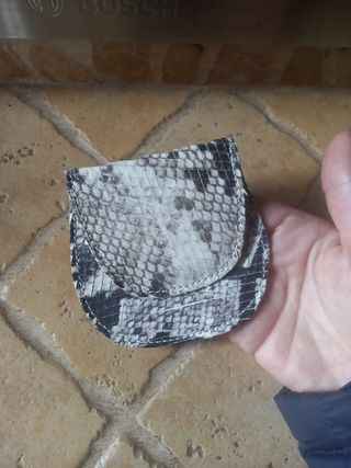 Portamonete in pelle di pitone