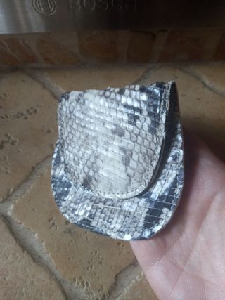 Portamonete in pelle di pitone