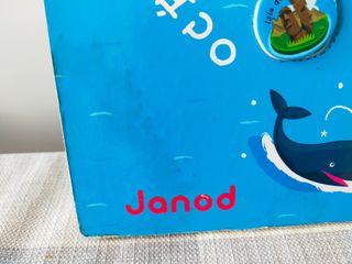 Mapa mundi de pared conpiezas magnéticas de Janod.