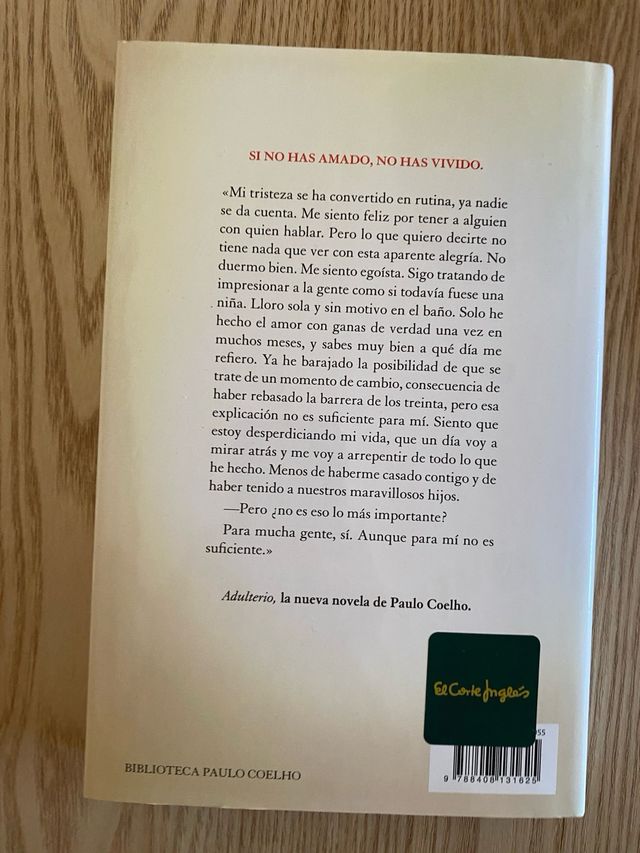 Libro Adulterio Paulo Coelho