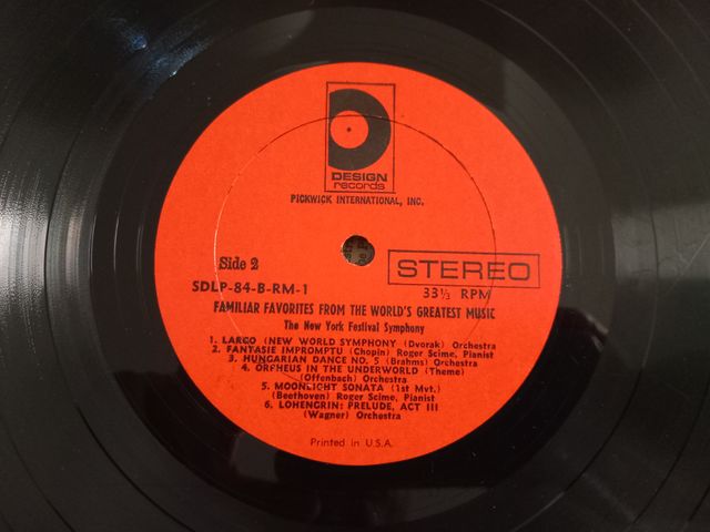 Disco vinilo antiguo clasica años 60