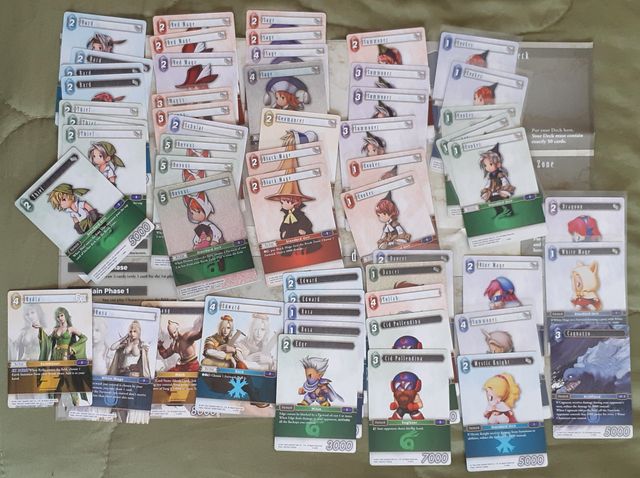 Lote 270 cartas Final Fantasy TCG en inglés