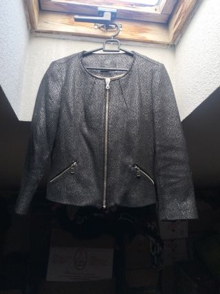 Blazer negra y plata de vestir