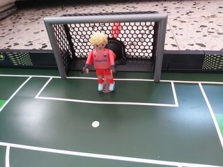 Futbolín playmobil