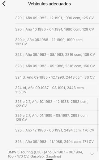 Amortiguadores delanteros BMW serie 3