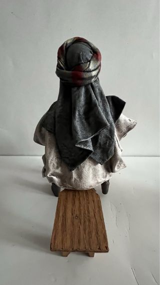 Figura belén antigua artesanía Serrano