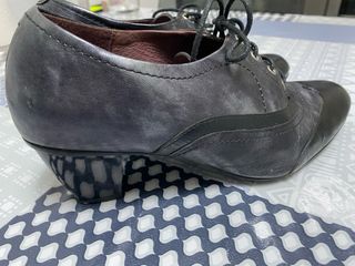 Zapatos pitillos cordones señora