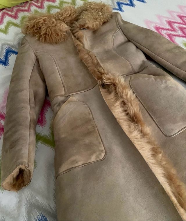 Abrigo de piel de mouton