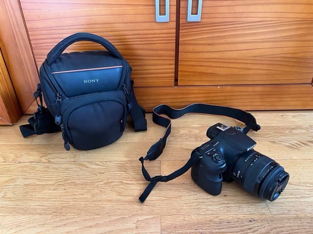 Cámara de fotos sony alfa 58