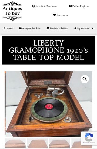 GRAMÓFONO y más elementos fabricado en los años 20