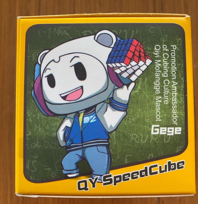 CUBO QIYI QIDI 2X2 BASE NEGRA CON PEGATINAS