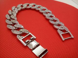 Pulsera Eslabones Plata con Circonitas