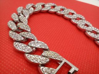 Pulsera Eslabones Plata con Circonitas