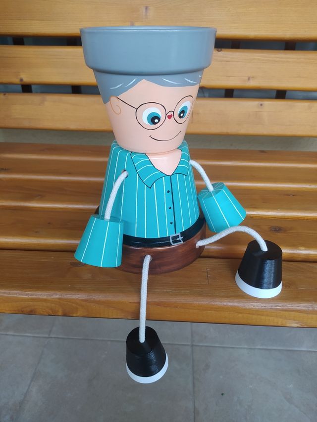 Macetas pareja abuelos