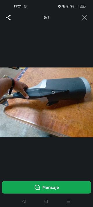 Tubo de escape y portamatriculas