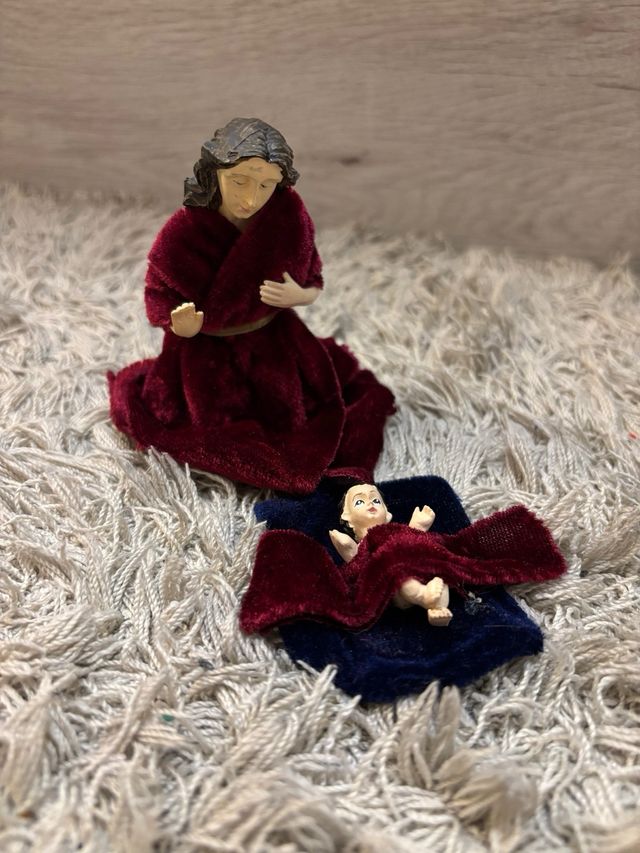 Figura decoracion virgen y niño