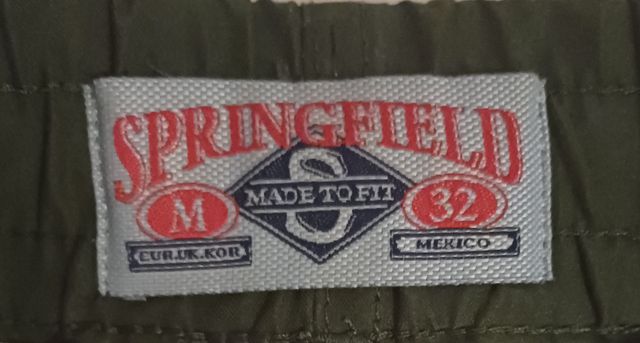 Bañador hombre SPRINGFIELD talla M verde oscuro