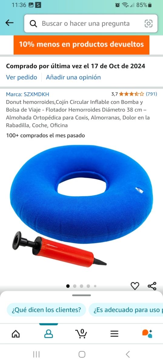 Donut para hemorroides ect