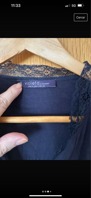 Camisa mujer Violeta By Mango