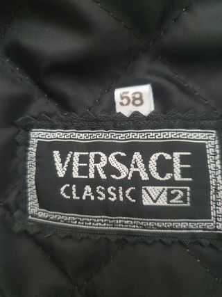 Abrigo piel hombre VERSACE.