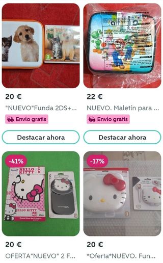 *Oferta*NUEVO"Oficial Nintendo"2 packs fundas DS