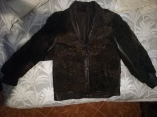 Chaquetón mujer piel