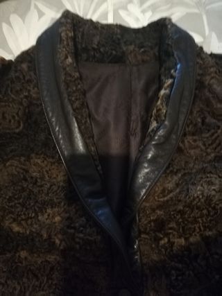 Chaquetón mujer piel