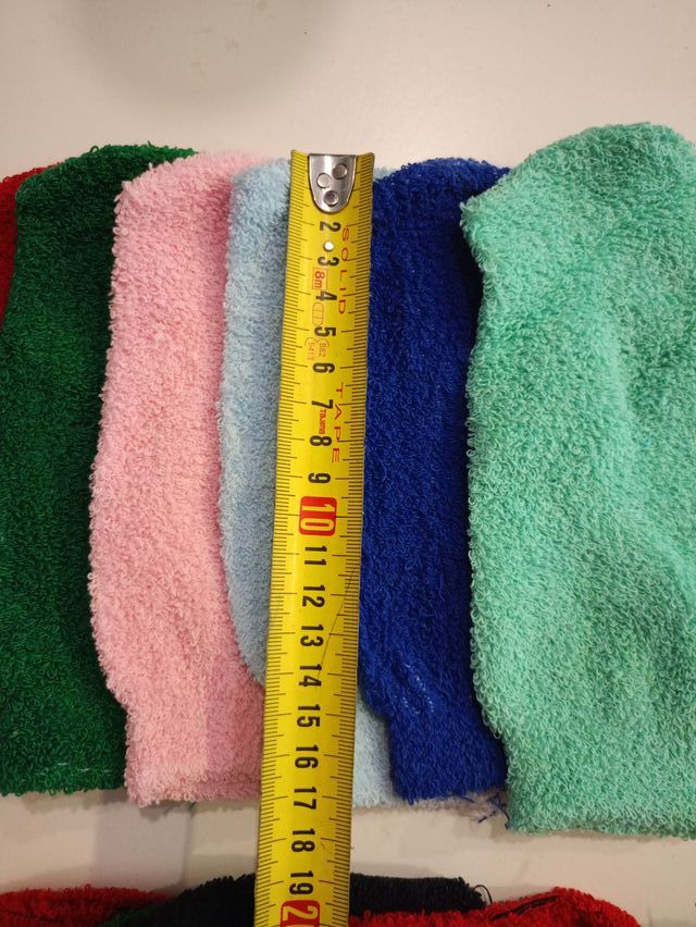 22 MANOPLAS DE BAÑO: 15 GRANDES Y 7 MEDIANAS