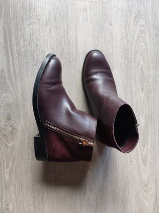 Botines granate