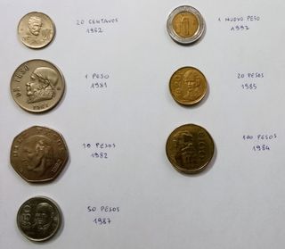 Messico monete pesos
