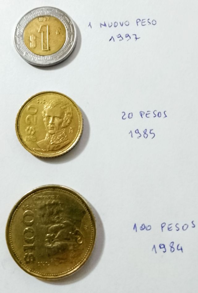 Messico monete pesos