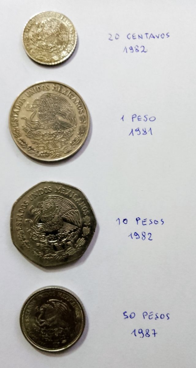 Messico monete pesos