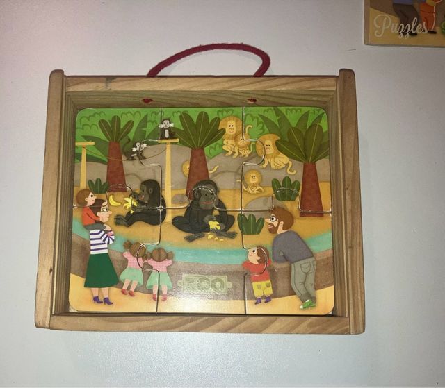 4 puzzles madera Vilac