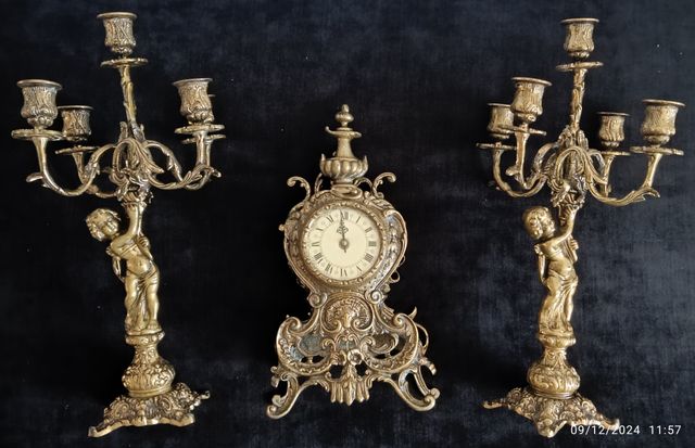 RELOJ Y CANDELABROS
