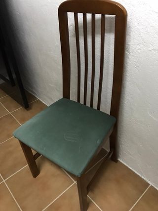 Juego de seis sillas de salon
