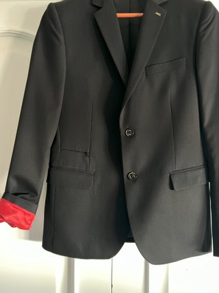 Traje negro hombre nuevo nochevieja graduacion